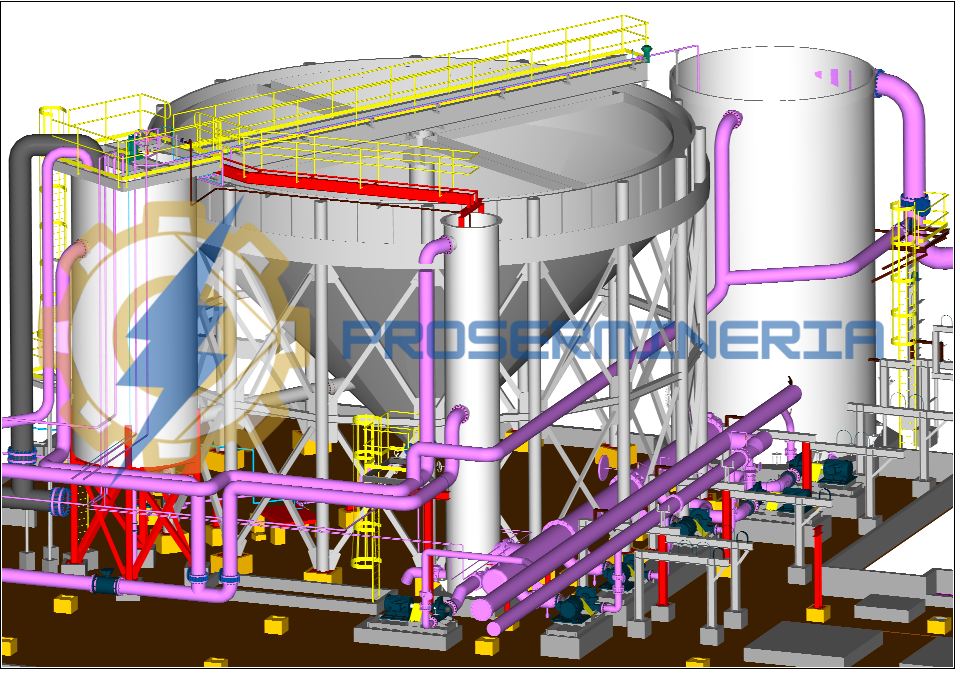 3D detail engineering model of industrial plants